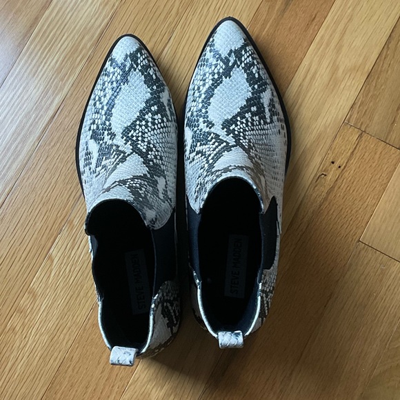 Steve Madden snake print booties - Picture 1 of 3